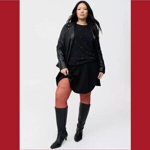 Torrid - Rhinestone Fishnet Tight in Red